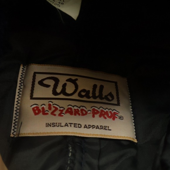 Vintage Walls Blizzard-Pruf‎ Insulated Coveralls Mens XL Tall Belted USA 80s - Picture 9 of 10